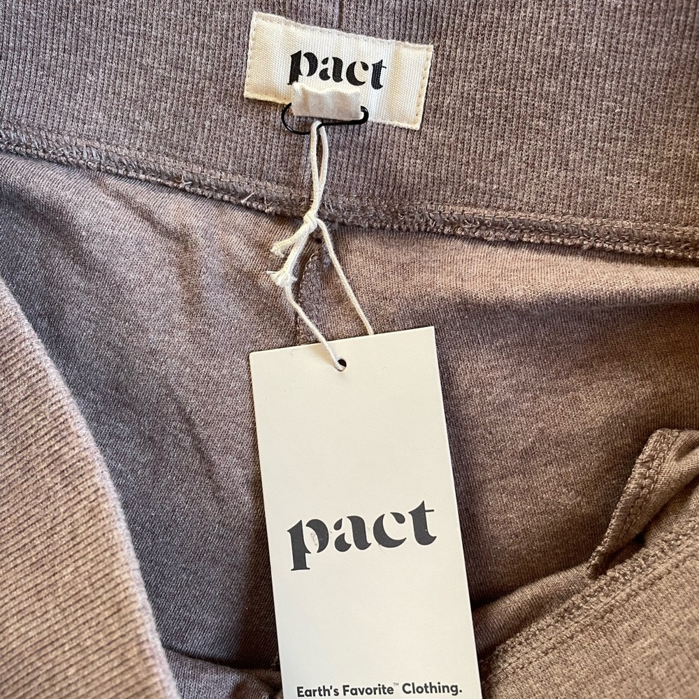 Pact Women's Deep Taupe Heather Airplane Pant L - Picture 4 of 5